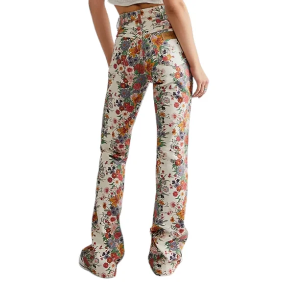 Wrangler Westward 626 Women's Floral Print High Waist Bootcut Jeans Size 29x34 - Picture 15 of 16